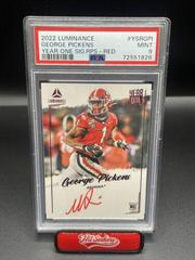 George Pickens [Red] #YSR-GPI Football Cards 2022 Panini Luminance Year One Signatures RPS Prices