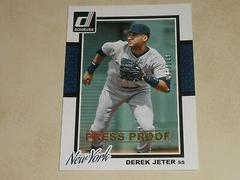 Derek Jeter [Silver Press Proof] #318 Baseball Cards 2014 Donruss Prices