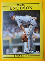 Mark Knudson #587 Baseball Cards 1991 Fleer Prices