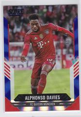 Alphonso Davies [Blue Laser] Soccer Cards 2021 Panini Score FIFA Prices