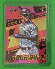 Julio Rodriguez [Magenta] #107 Baseball Cards 2022 Topps Fire Prices