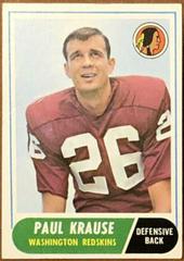 Paul Krause Football Cards 1968 Topps Prices