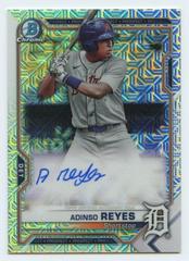 Adinso Reyes [Orange Refractor] #BCMA-ARE Baseball Cards 2021 Bowman Chrome Mega Box Mojo Autographs Prices