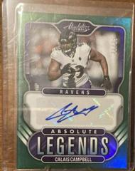 Calais Campbell [Green] #AL-CC Football Cards 2022 Panini Absolute Legends Signatures Prices