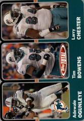 Adewale Ogunleye, Larry Chester, Tim Bowens [Silver] Football Cards 2003 Topps Total Prices