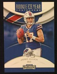 Josh Allen Football Cards 2018 Panini Contenders Rookie of the Year Prices