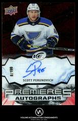 Scott Perunovich [Autograph] #IPA-SP Hockey Cards 2021 Upper Deck Ice Premieres Prices