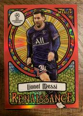 Lionel Messi [Red] #R-1 Soccer Cards 2021 Topps Merlin Chrome UEFA Renaissance Prices