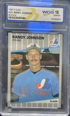 Randy Johnson [Ad Partially Obscured] Baseball Cards 1989 Fleer Glossy Prices