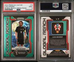 Luka Modric [Green] Soccer Cards 2022 Panini Prizm World Cup Global Reach Prices