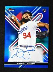 Andre Jackson [Blue] #FA-AD Baseball Cards 2022 Topps Finest Autographs Prices