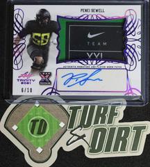 Penei Sewell [Purple] #PA-PS1 Football Cards 2021 Leaf Trinity Patch Autographs Prices