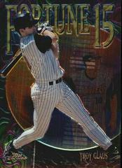 Troy Glaus #FF4 Baseball Cards 1999 Topps Chrome Fortune 15 Prices