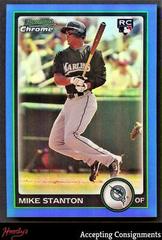 Mike Stanton [Blue Refractor] #198 Baseball Cards 2010 Bowman Chrome Prices