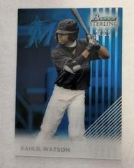 Kahlil Watson [Blue] Baseball Cards 2022 Bowman Sterling Tek Prices