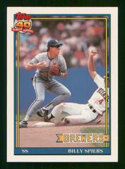 Billy Spiers #284 Baseball Cards 1991 Topps Tiffany Prices