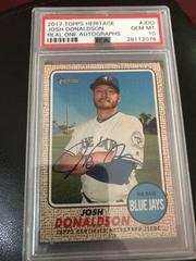 Josh Donaldson #JDO Baseball Cards 2017 Topps Heritage Real One Autographs Prices