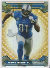 Calvin Johnson [Gold Refractor] #80 Football Cards 2013 Topps Finest Prices