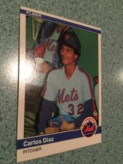 Carlos Diaz #583 Baseball Cards 1984 Fleer Prices