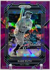 Babe Ruth [Purple Ice] #2 Baseball Cards 2023 Panini Prizm Prices