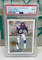 Randy Moss [Premiere Date] Football Cards 1999 Pacific Paramount Prices