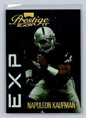 Napoleon Kaufman [Reflections Gold] #EX107 Football Cards 1999 Playoff Prestige Exp Prices