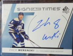 Zach Werenski #SOTT-ZW Hockey Cards 2022 SP Authentic Sign of the Times Prices