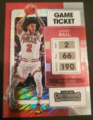 Lonzo Ball [Shimmer] Basketball Cards 2021 Panini Contenders Prices