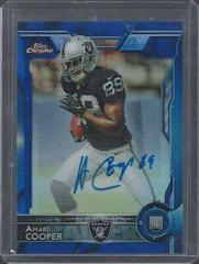 Amari Cooper [Running Autograph Blue Refractor] #115 Football Cards 2015 Topps Chrome Prices