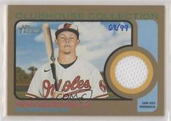 Ryan Mountcastle [Gold] #CC-RM Baseball Cards 2022 Topps Heritage Clubhouse Collection Relics Prices