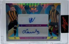 Harvey Vale , Xavier Simons [Gray] Soccer Cards 2022 Leaf Vivid Dual Autographs Prices