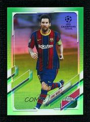 Lionel Messi [Neon Green] Soccer Cards 2020 Topps Chrome UEFA Champions League Prices
