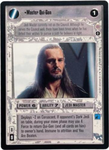 Master Qui-Gon [Limited] Star Wars CCG Coruscant