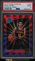 Trae Young [Red, Blue Laser] Basketball Cards 2018 Panini Donruss Prices