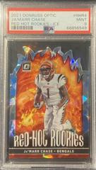 Ja'Marr Chase [Ice] Football Cards 2021 Panini Donruss Optic Red Hot Rookies Prices