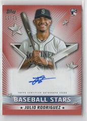 Julio Rodriguez [Red] #BSA-JRO Baseball Cards 2022 Topps Update Stars Autographs Prices