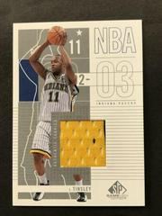Jamaal Tinsley [Jersey] #37 Basketball Cards 2002 SP Game Used Prices