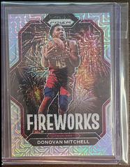 Donovan Mitchell [Mojo] #23 Basketball Cards 2022 Panini Prizm Fireworks Prices