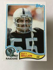 Matt Millen #196 Football Cards 1982 Topps Prices