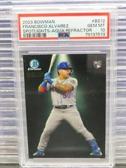 Francisco Alvarez [Aqua] #BS-12 Baseball Cards 2023 Bowman Spotlights Prices