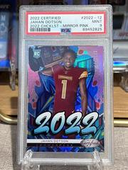 Jahan Dotson [Pink] #2022-12 Football Cards 2022 Panini Certified 2022 Prices