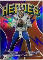 Josh Allen [Blue] #H-2 Football Cards 2023 Panini Prestige Heroes Prices