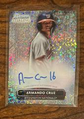 Armando Cruz [Speckle] Baseball Cards 2022 Bowman Sterling Prospect Autographs Prices