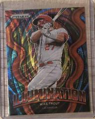 Mike Trout [Red Wave Prizm] #IL-10 Baseball Cards 2022 Panini Prizm Illumination Prices
