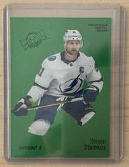 Steven Stamkos [Precious Metal Gems Green] #1 Hockey Cards 2022 Skybox Metal Universe Prices