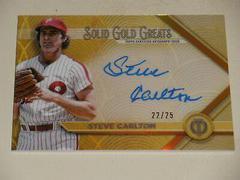 Steve Carlton [Orange] #GGA-SC Baseball Cards 2022 Topps Tribute Solid Gold Greats Autographs Prices
