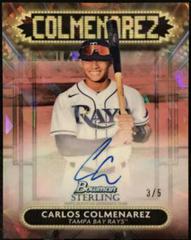 Carlos Colmenarez [Red] #PA-CCZ Baseball Cards 2022 Bowman Sterling Prospect Autographs Prices