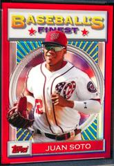 Juan Soto [Red Refractor] #167 Baseball Cards 2020 Topps Finest Flashbacks Prices