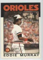 Eddie Murray #30 Baseball Cards 1986 Topps Tiffany Prices