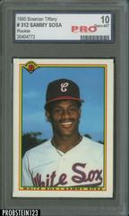 Sammy Sosa Baseball Cards 1990 Bowman Tiffany Prices